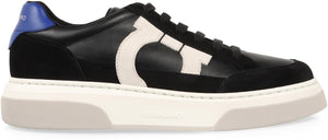 Leather low-top sneakers-1